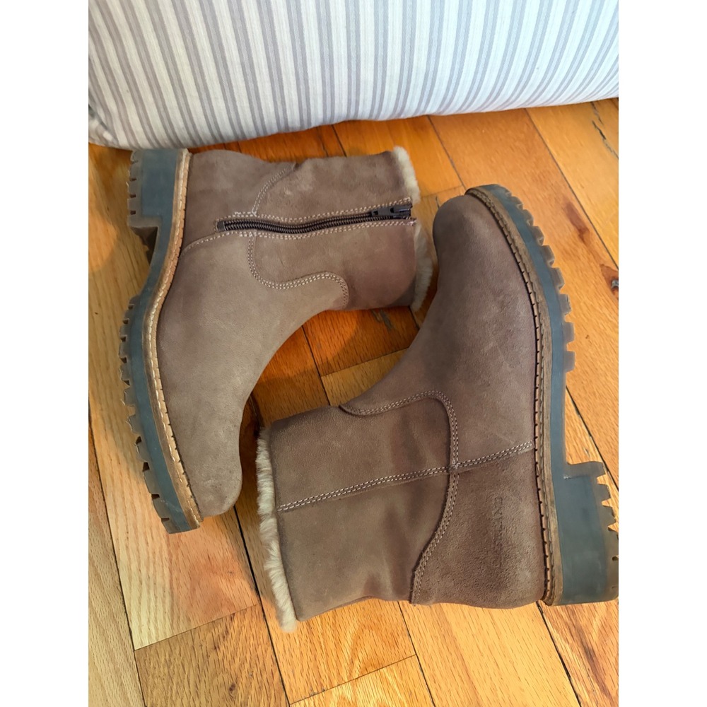 Overland Calib Shearling-Lined Waterproof Leather Boots Size 39/US 8.5-9 Women - Picture 2 of 6
